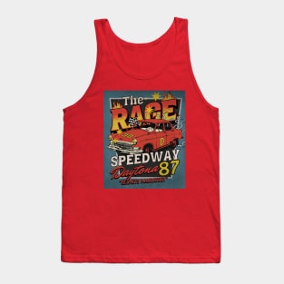 The Rage speedway vintage racing distressed retro poster Tank Top